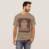 T-shirt Forme impeccable - Marron foncé (Devant entier)