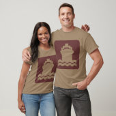 T-shirt Forme impeccable - Marron foncé (Unisexe)