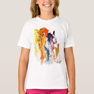 T-shirt Formes Abstraites Nées de la Palette d'un Artiste 