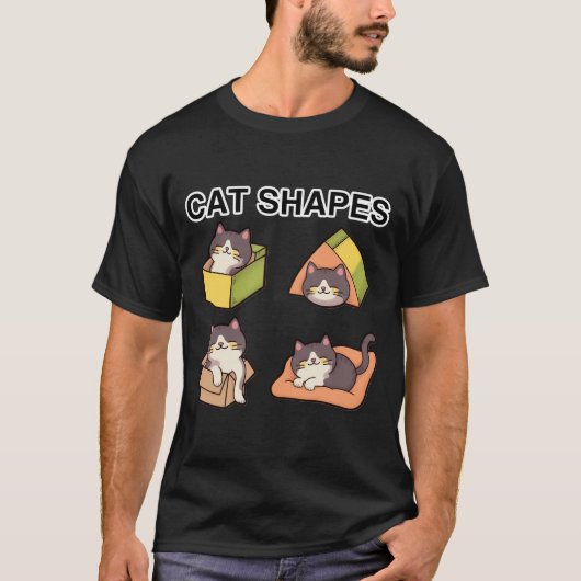 T-shirt Formes de chat - Feline jouable et adorable (Devant)