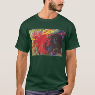 T-shirt Formes de combat par Franz Marc, Art fin vintage