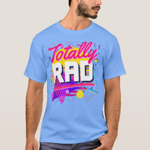 T-shirt Formes des années 80 entièrement rougies Style géo