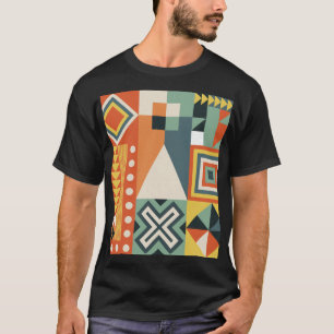 T-shirt Formes géométriques, arrière - plan simple plat.