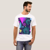 T-shirt Formes géométriques de style Memphis (Devant entier)