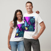 T-shirt Formes géométriques de style Memphis (Unisexe)