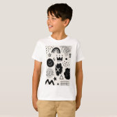 T-shirt Formes monochromes ludiques (Devant entier)