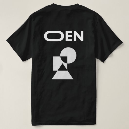T-shirt Formes opaques Oen (Design dos)