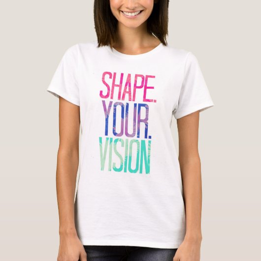T-shirt Formez votre chemise d'entraînement de vision (Devant)