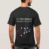T-shirt formule chimique pour l'extacy (Dos)