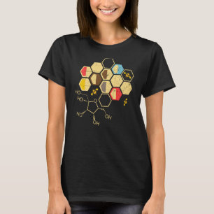 T-shirt Formule chimique rétro pour femmes Honeycomb Funny