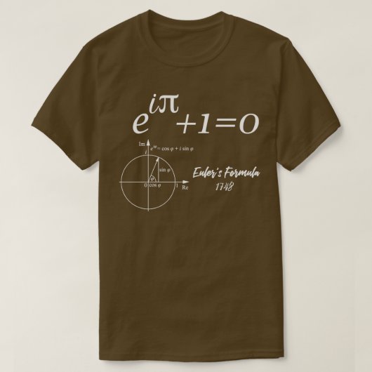 T-shirt Formule d'identité Eulers (Design devant)