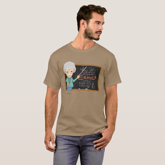 T-shirt Formule EMC2 du professeur de sciences (Devant entier)