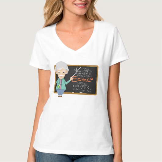 T-shirt Formule EMC2 du professeur de sciences (Devant)