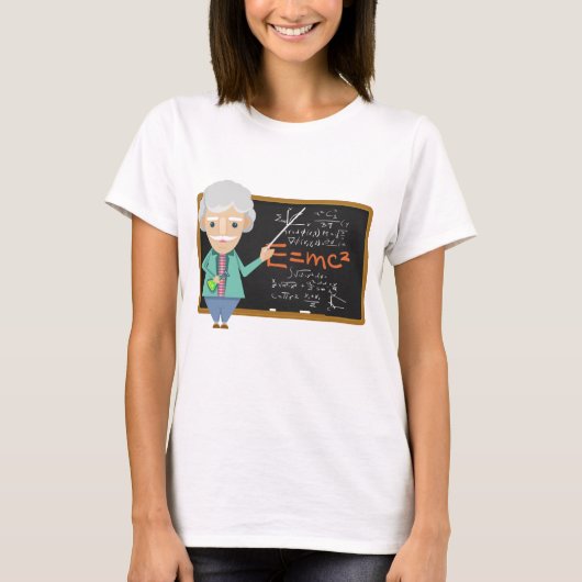 T-shirt Formule EMC2 du professeur de sciences (Devant)