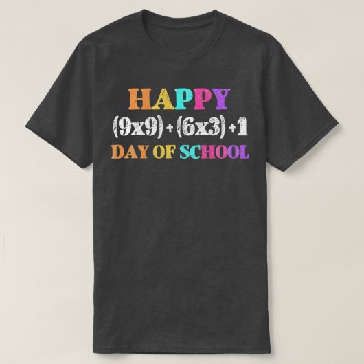 T-shirt Formule Math Amusante 100 Jours D'Enseignant Garço (Design devant)