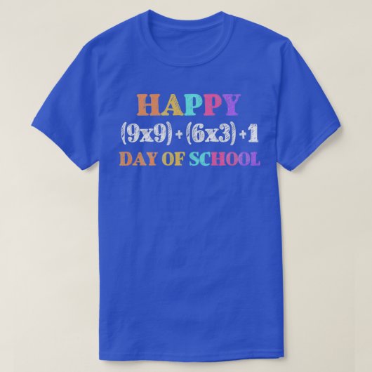 T-shirt Formule Math Amusante 100 Jours D'Enseignant Garço (Design devant)
