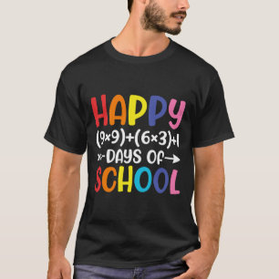 T-shirt Formule Mathématique 100 Jours D'école Amusant Pro