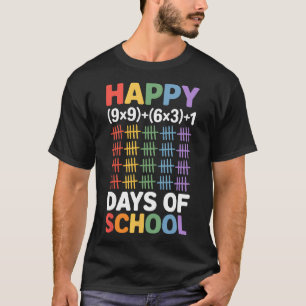 T-shirt Formule Mathématique 100 Jours D'école Drôle Prof