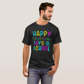 T-shirt Formule Mathématique 100 Jours D'école  Enseignant (Devant entier)