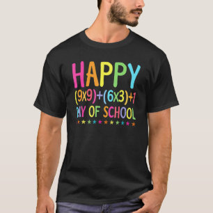 T-shirt Formule Mathématique 100 Jours D'école Enseignant