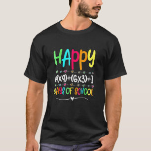 T-shirt Formule Mathématique 100 Jours D'école Enseignant