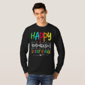 T-shirt Formule Mathématique 100 Jours D'école Enseignant (Devant entier)