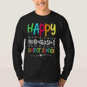 T-shirt Formule Mathématique 100 Jours D'école Enseignant
