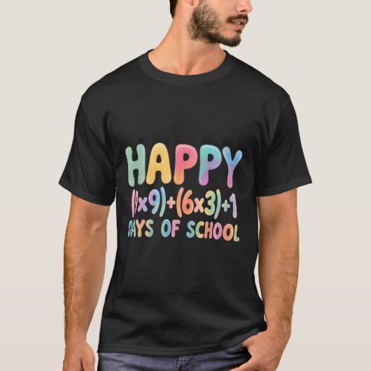 T-shirt Formule Mathématique 100 Jours D'école Équation Dr (Devant)