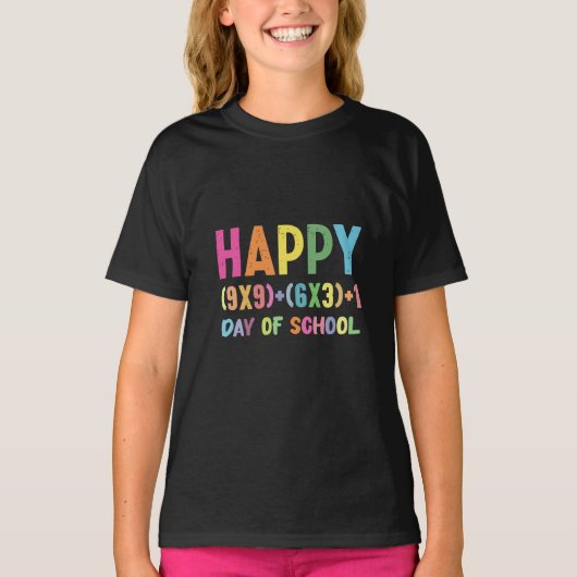 T-shirt Formule Mathématique 100 Jours D'école Prof De Mat (Devant)