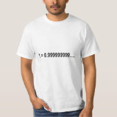 T-shirt Formule mathématique 1 = 0,999999999999.... (Devant)