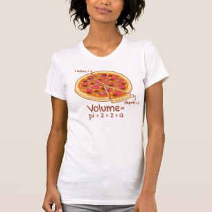 T-shirt Formule mathématique = Pi*z*z*a de volume de pizz