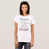 T-shirt Formule physique : blague (Devant entier)