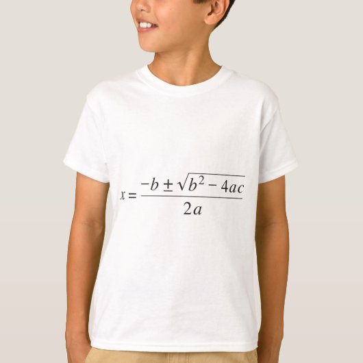 T-shirt formule quadratique (Devant)