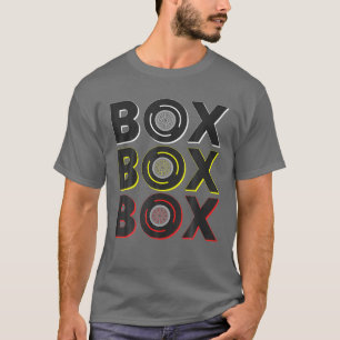 T-shirt Formule Racing boîte voiture boîte boîte radio