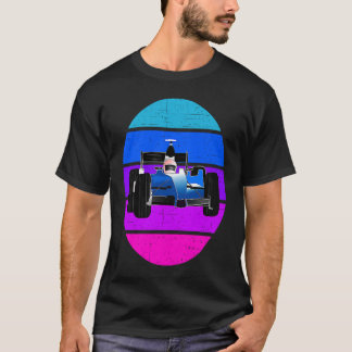 T-shirt Formule Racing Retro Vintage Sunset Pour Femmes