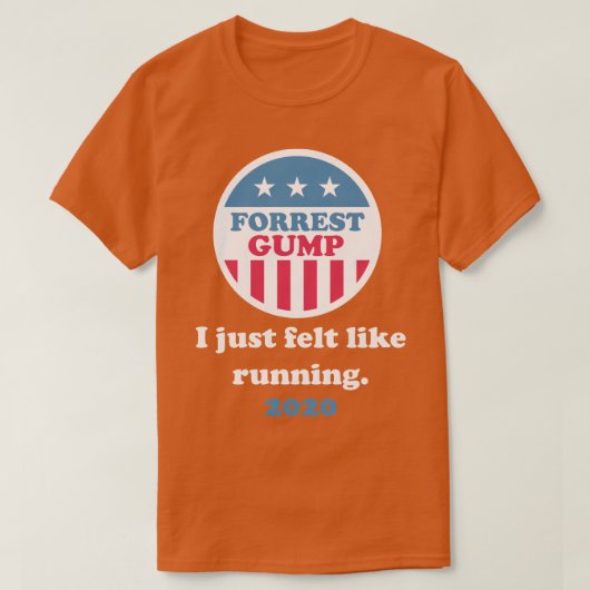 T-shirt Forrest Gump 2020 J'avais envie de courir (Design devant)