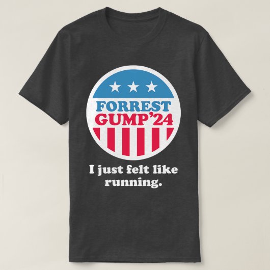 T-shirt Forrest Gump 24 J'avais envie de courir (Design devant)