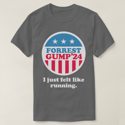 T-shirt Forrest Gump 24 J'avais envie de courir (Design devant)