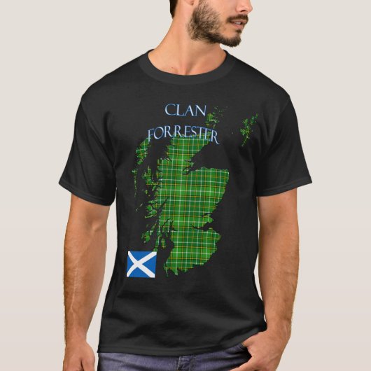 T-shirt Forrester Scottish Clan Tartan Scotland (Devant)