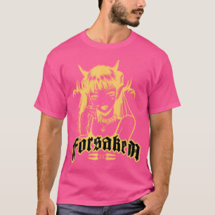 T-shirt Forsaken gothique Anime Art Girl Aesthétique Punk