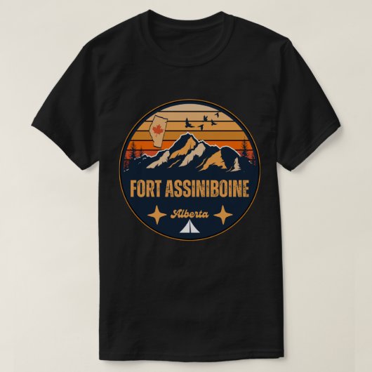 T-shirt Fort Assiniboine, Alberta (Design devant)