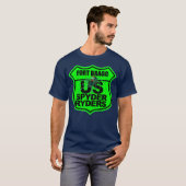 T-shirt Fort Bragg Chapitre - Logo Sécurité Vert (Devant entier)