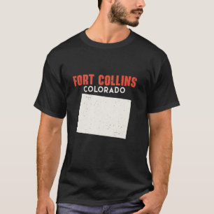 T-shirt Fort Collins Colorado USA State America Travel Col