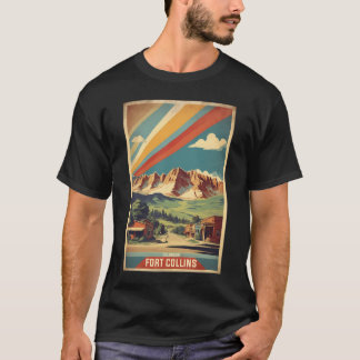 T-shirt Fort Collins Colorado Usa Tourisme Vintage voyage