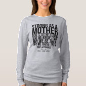 T-shirt FORT COMME dessus de douille de dolman de MÈRE (Devant)