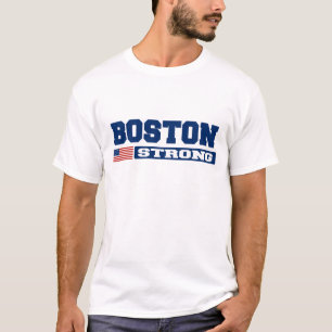 T-shirt FORT de drapeau de BOSTON États-Unis
