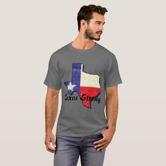 T-shirt fort de Harvey le Texas d'ouragan (Devant entier)