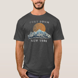 T-shirt Fort Drum New York Mountain Sunset Scene