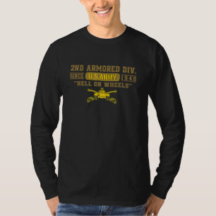 T-shirt Fort Hood Texas Tx 2e division blindée Anciens com