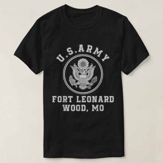 T-shirt Fort Leonard Wood Formation de base Missouri (Design devant)